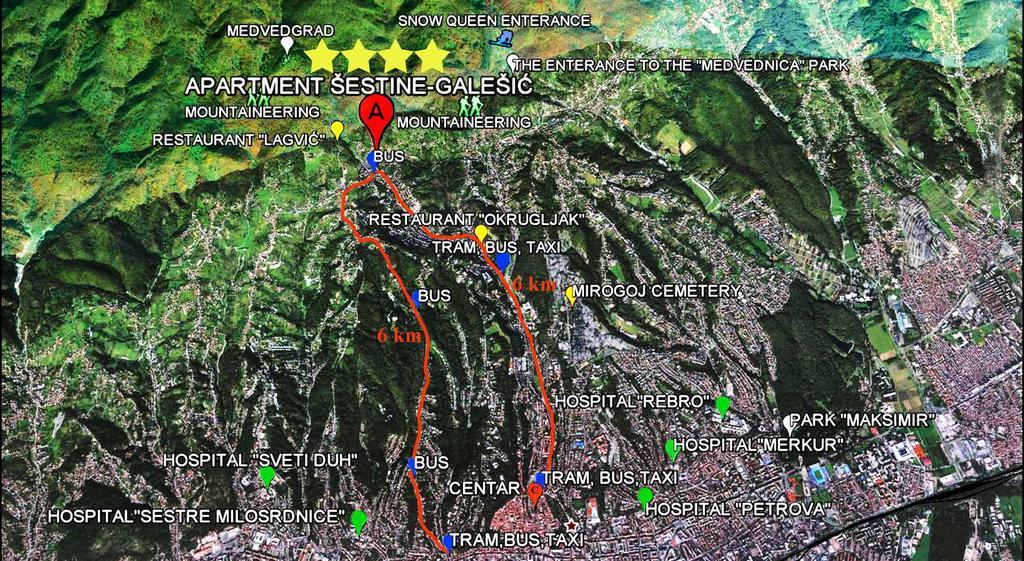 Apartman Sestine Zagabria Esterno foto